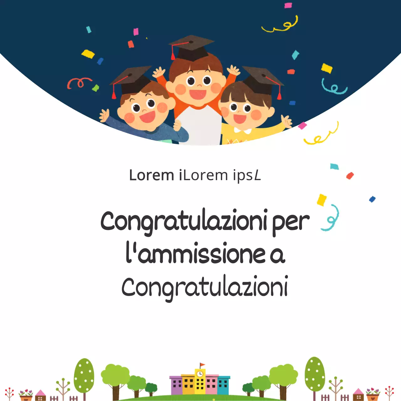 Un simpatico back-to-school in blu