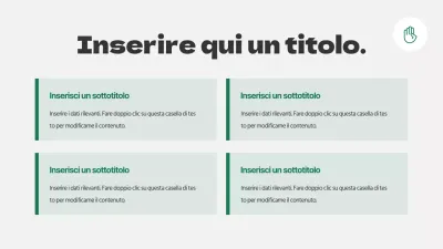 Design concettuale pulito del grafico SWOT in grigio chiaro e verde