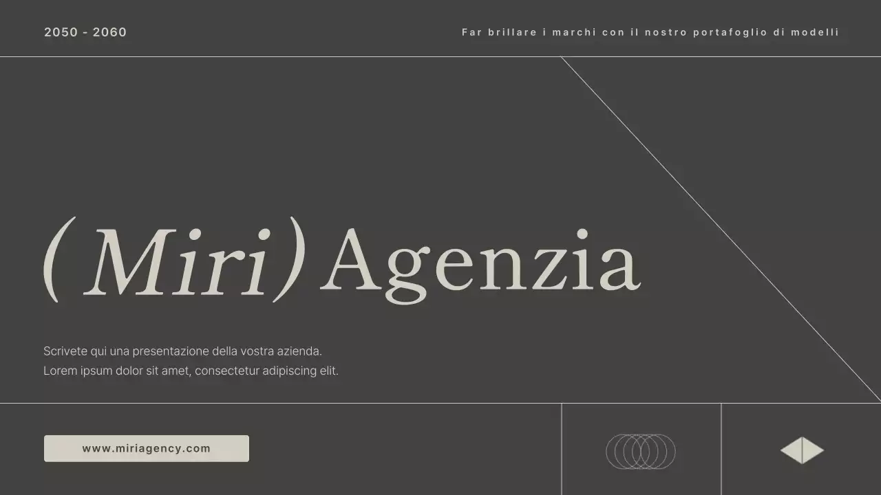 Lettera di presentazione per agenzia di modelle moderna in grigio