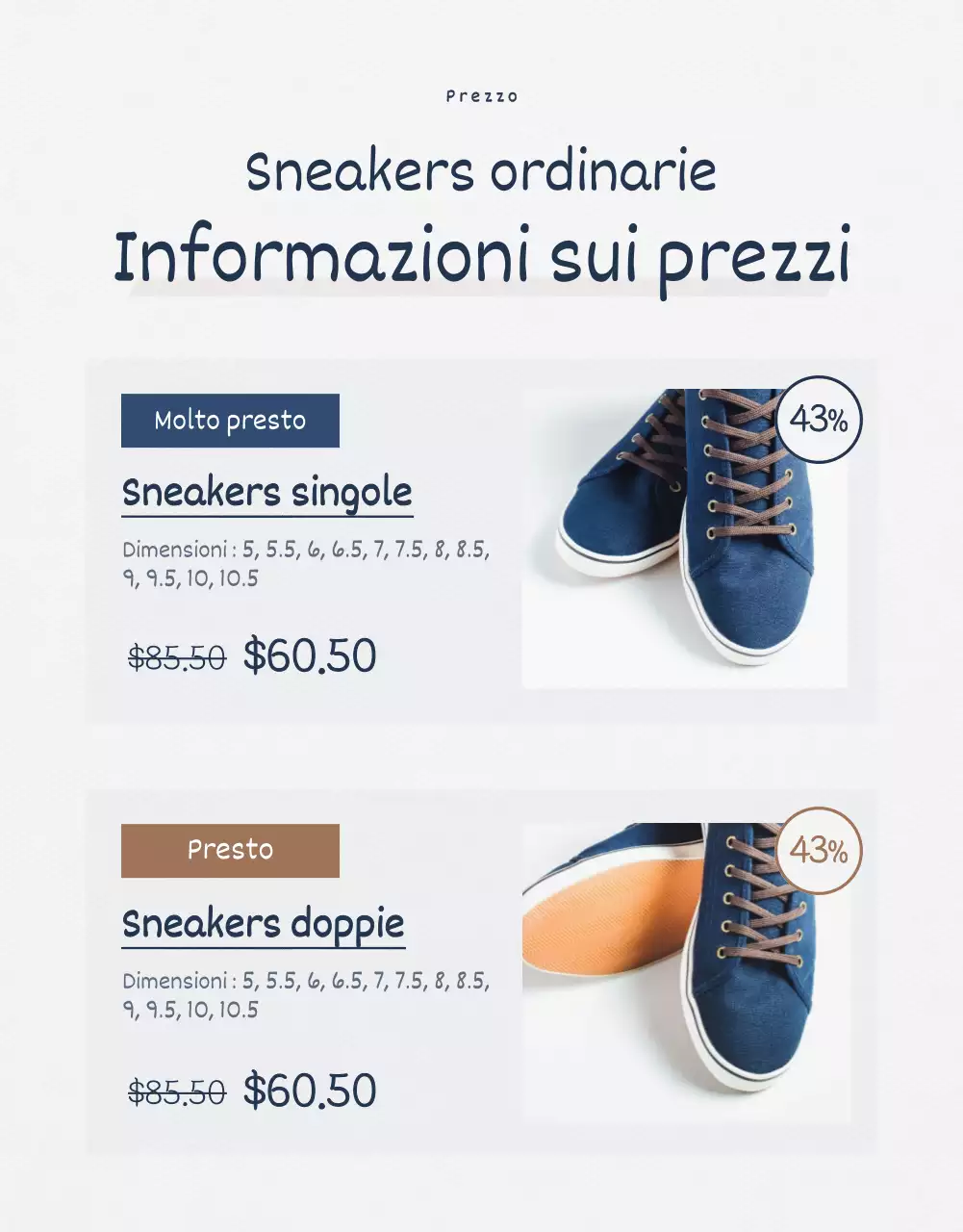 Scarpe da ginnastica normali