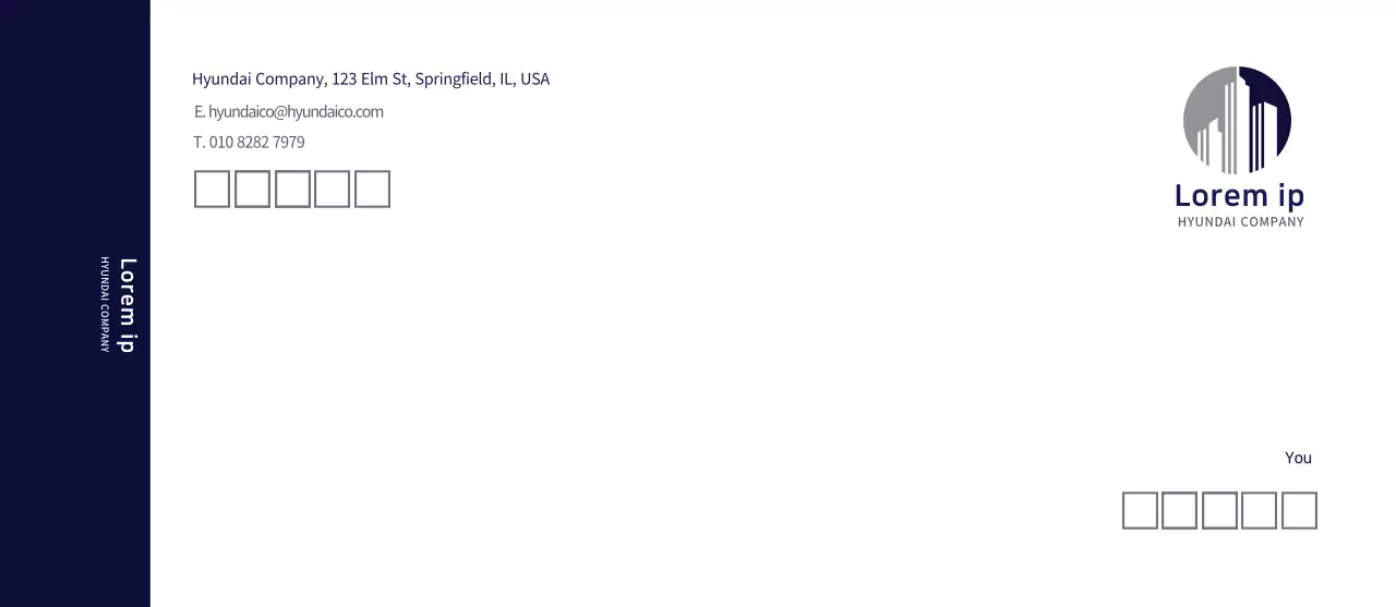 Navy Blue Modern Corporate