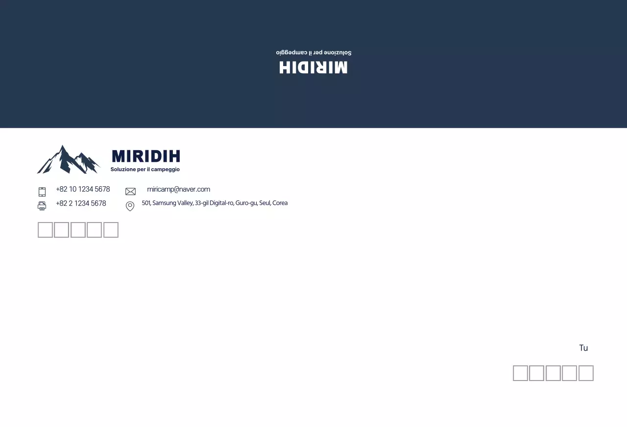 Logo blu per un business pulito