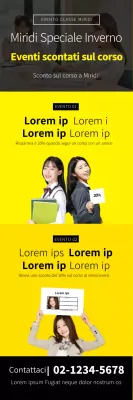 Giallo nero foto ordinata SATs promozione evento scolastico