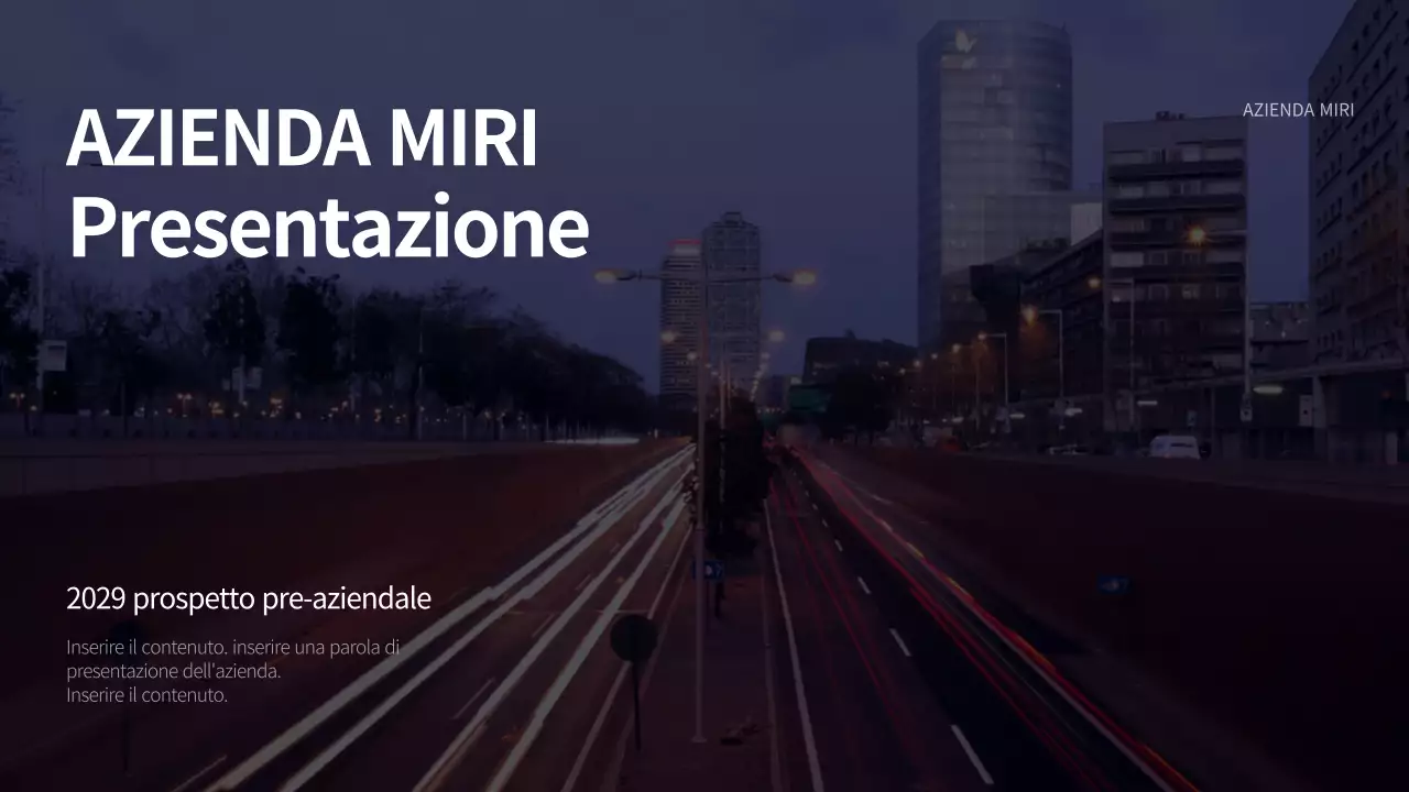 Presentazioni aziendali in movimento