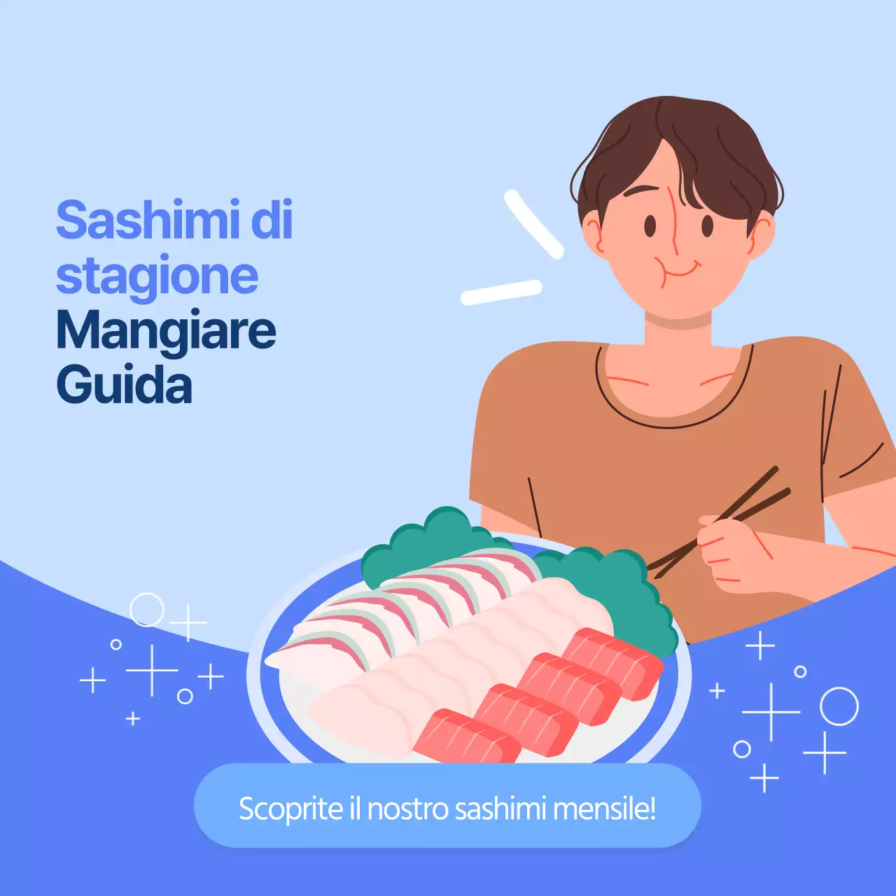 Una guida al consumo di sashimi blu e semplice di stagione