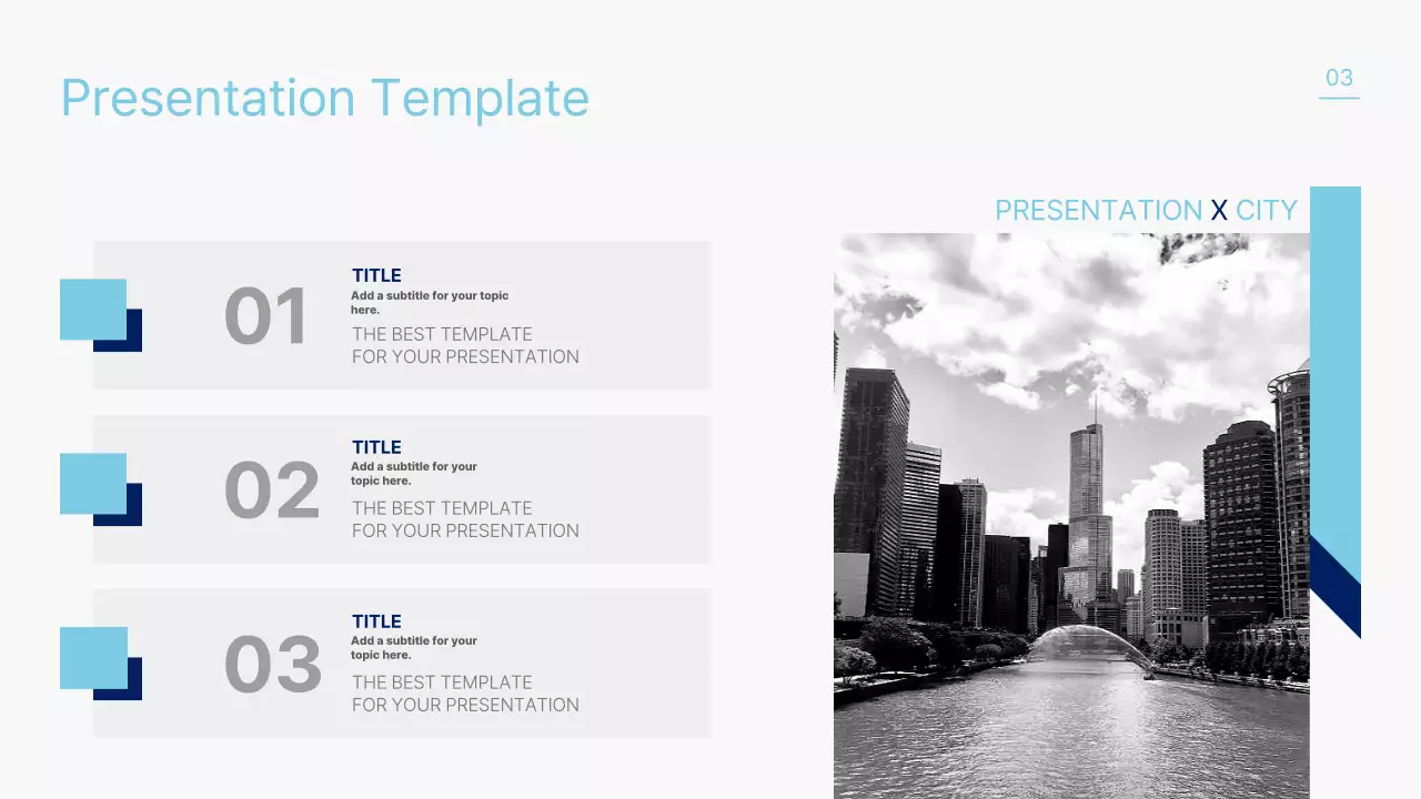Black Modern City Template Presentation