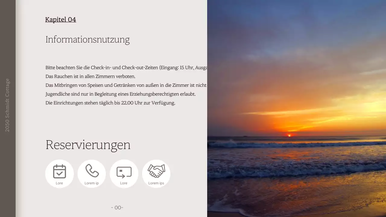 Die Miridi Pension in beruhigenden Beige-Grau-Tönen stellt sich vor