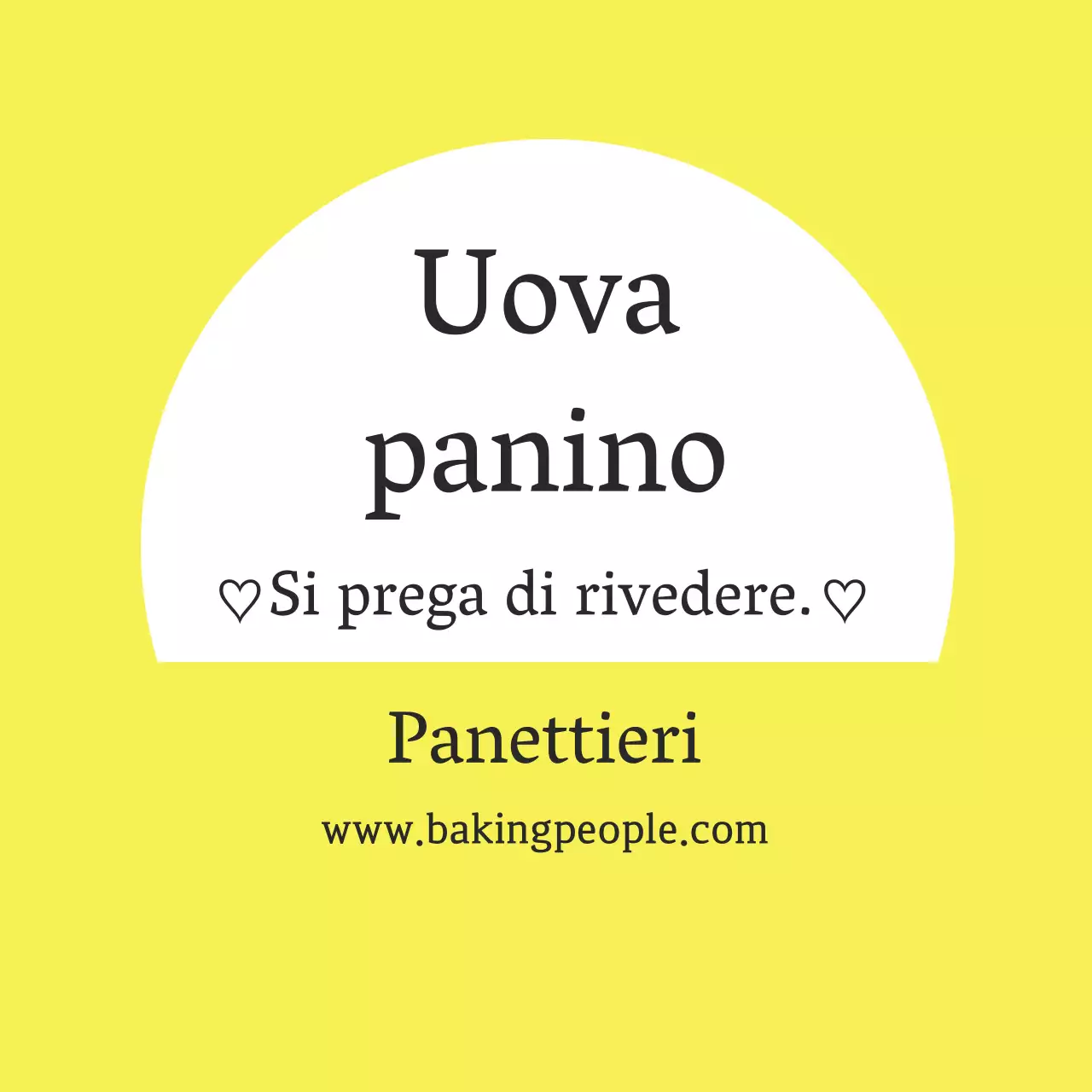 evidenziare la scritta gialla semplice cibo uovo panino etichetta panetteria