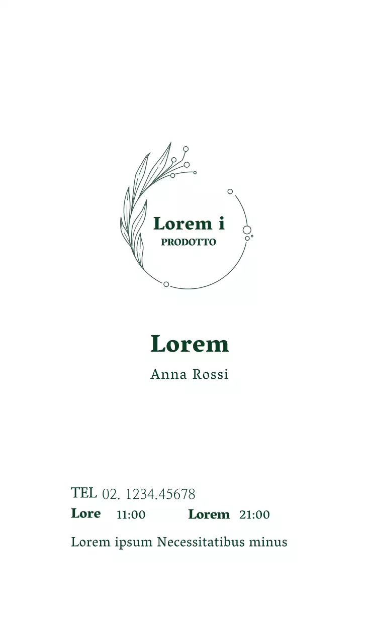 illustrazione verde logo ecologico personal shopper