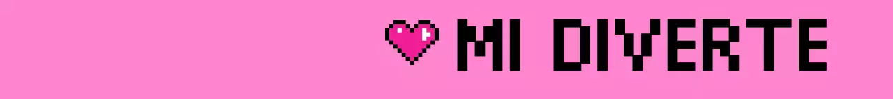 Concetto in pixel che evidenzia il logo inglese in rosa e nero