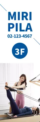 Banner Promocional Pilates Profissional Azul