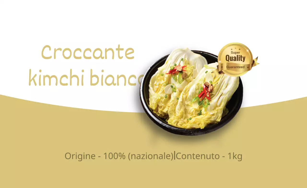 Kimchi bianco croccante