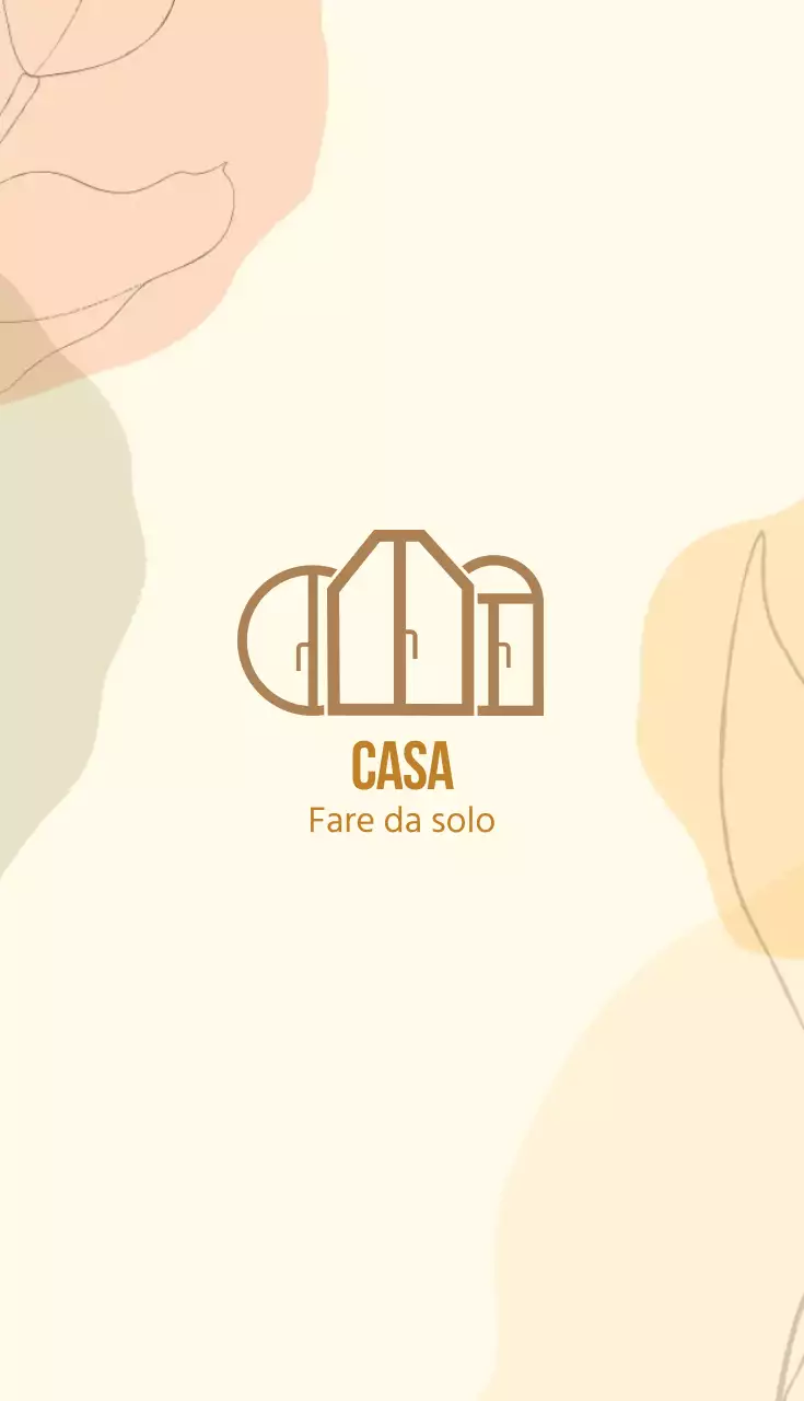 Biglietto da visita della scuola d'arte con illustrazione giallo-beige