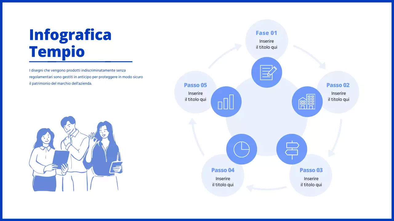 Fase 5 della roadmap delle infografiche aziendali bluetone