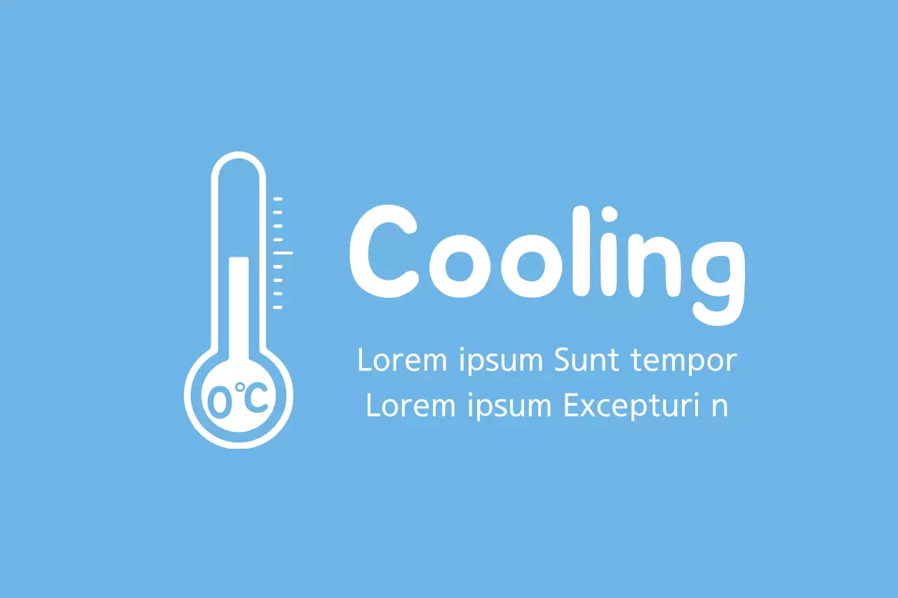 Blue Minimal Cooling Guide Banner