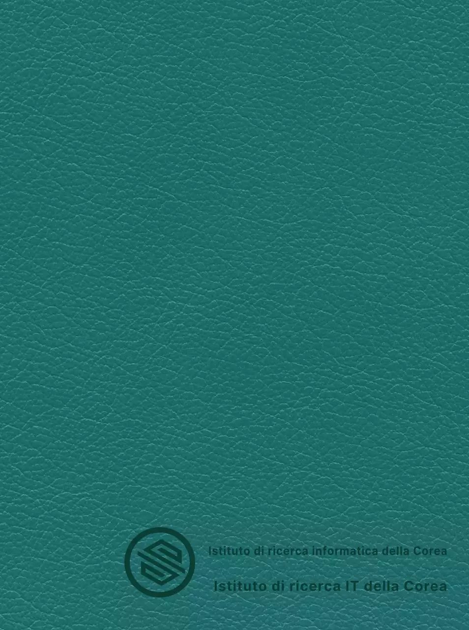 Copertina dell'agenda ufficiale del governo con il logo dell'Istituto Haiti