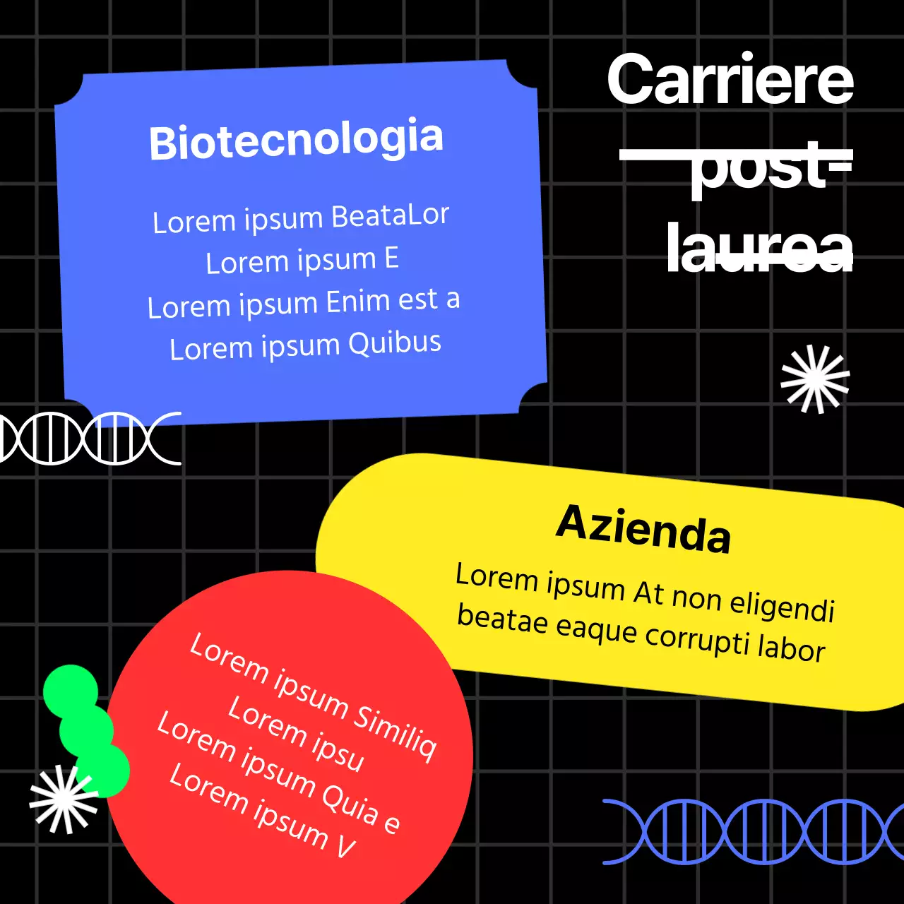 Informazioni sul Dipartimento di biomateriali a colori vivaci