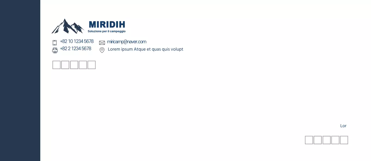 Logo blu per un business pulito