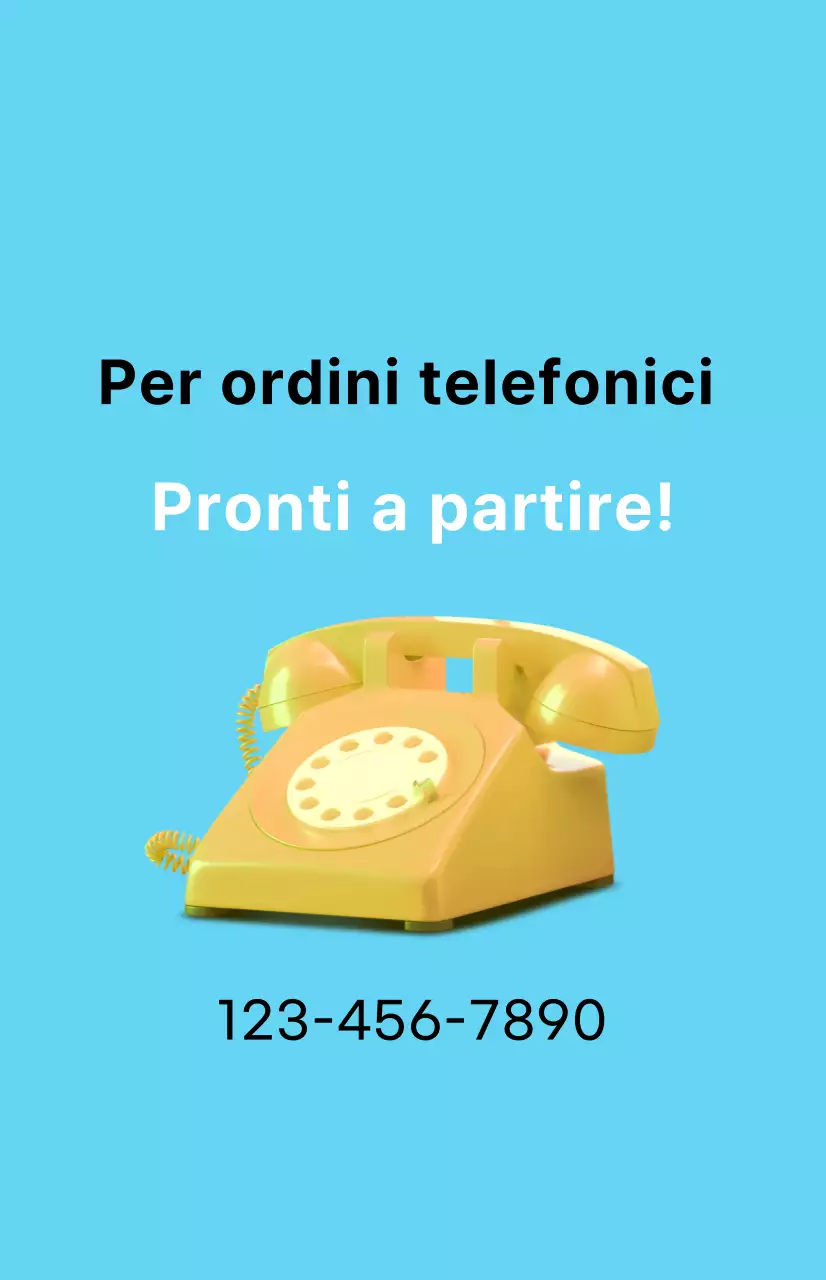 Una promozione di sconto pulita con un'immagine da asporto su uno sfondo blu chiaro