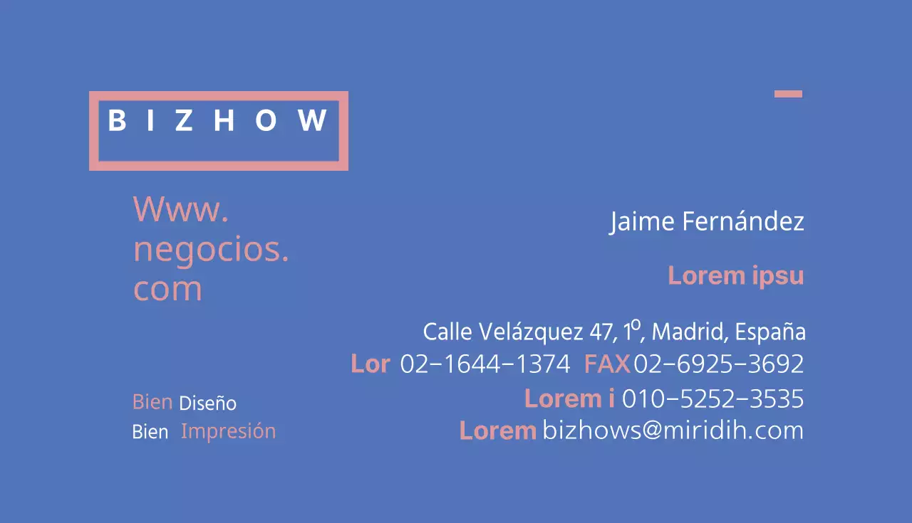 Tarjetas de visita de empresa