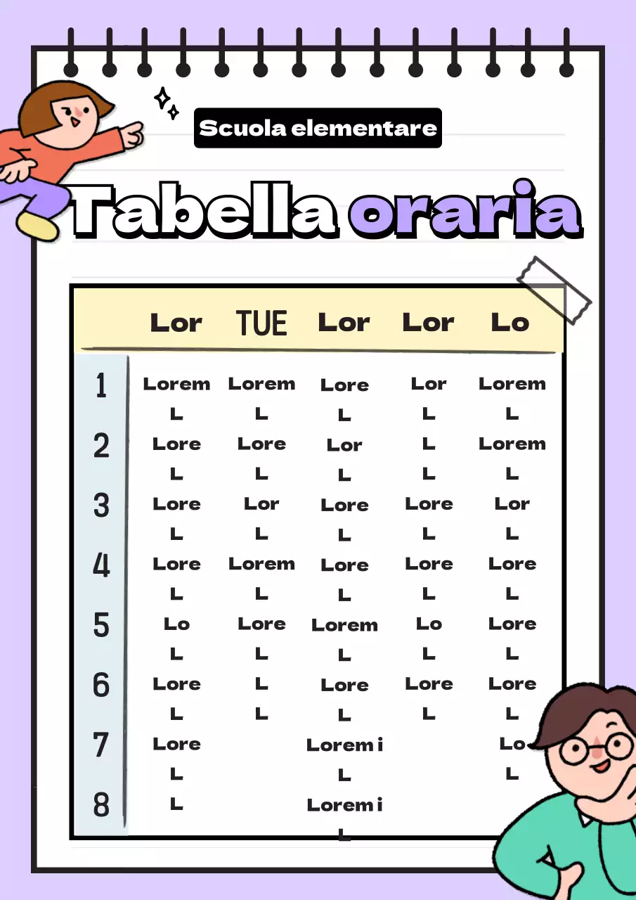 Orario scolastico 04