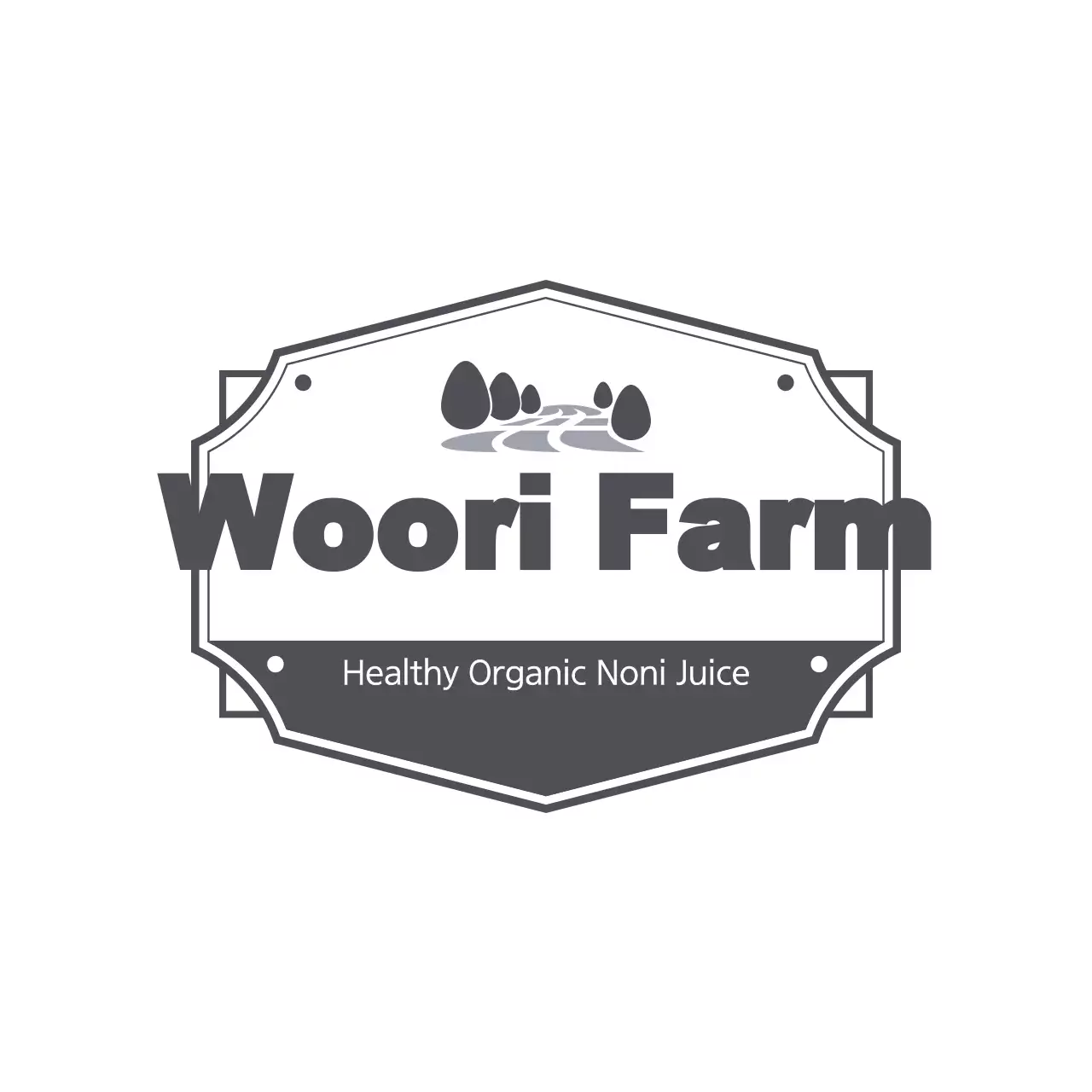 Grey Rustic Farm Promotion Logo