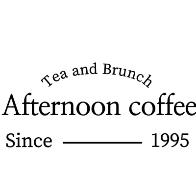 Gaya tata letak teks modern sederhana hitam dan putih untuk promosi dan promosi kafe brunch