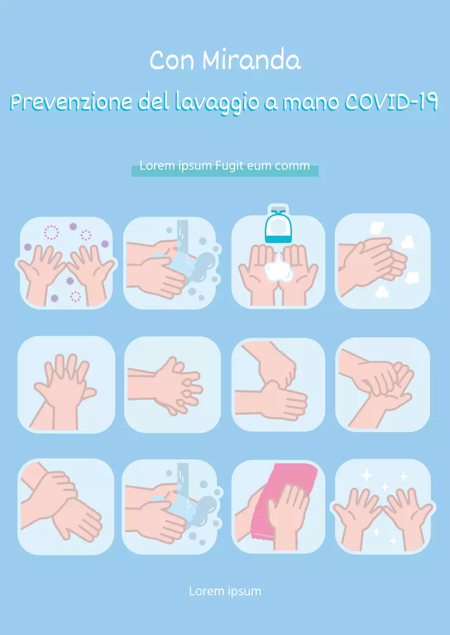 Lavaggio a mano corona azzurro