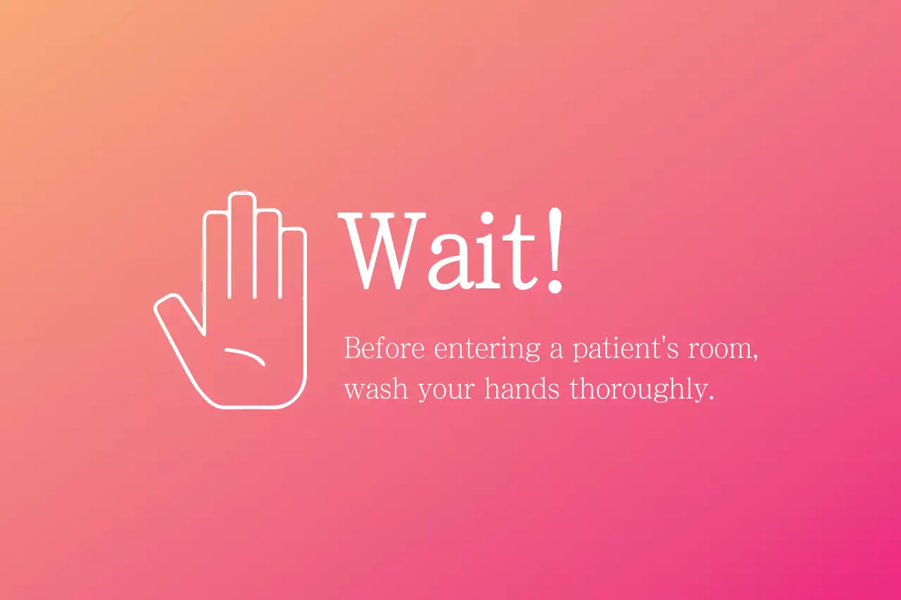 Orange Minimal Hygiene Notice Banner