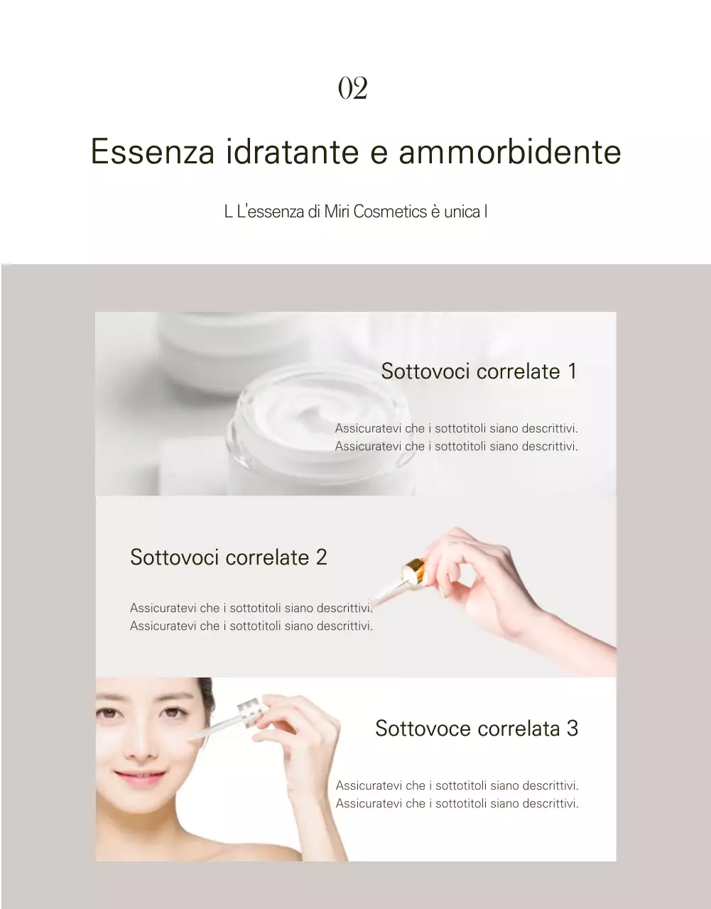 Promuovere il concetto di cosmetici di lusso di colore marrone scuro