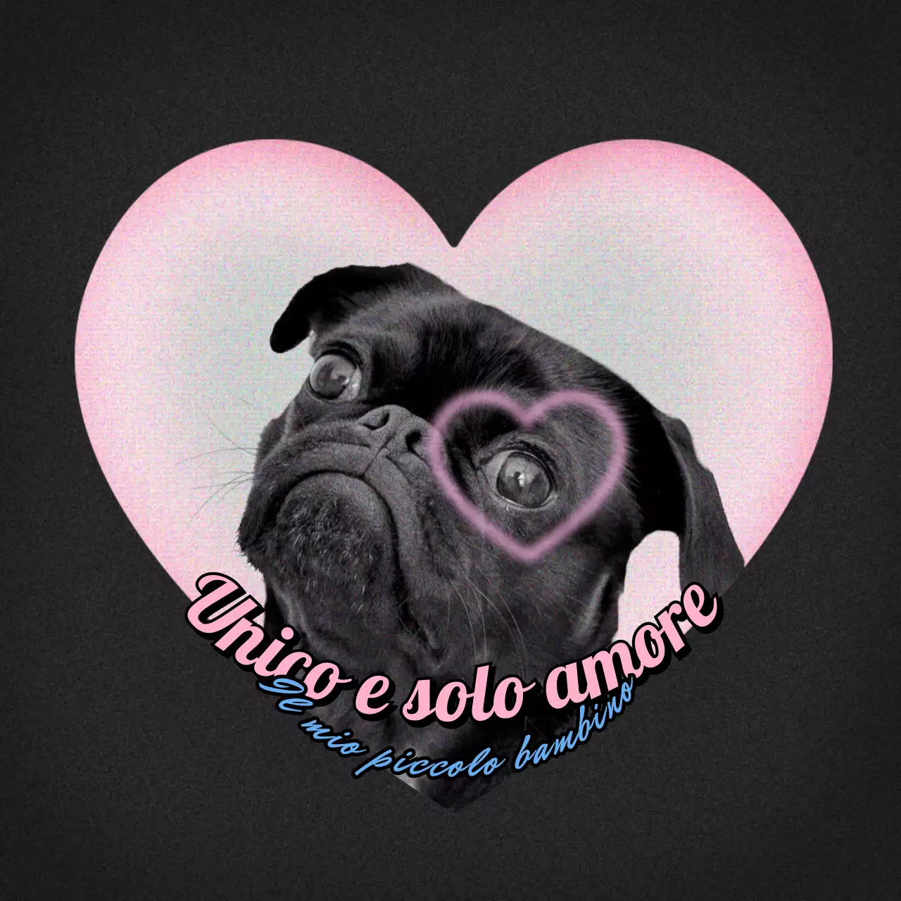 Pacchetto bundle Heart Frame Y2K Kitsch Concept in viola e blu