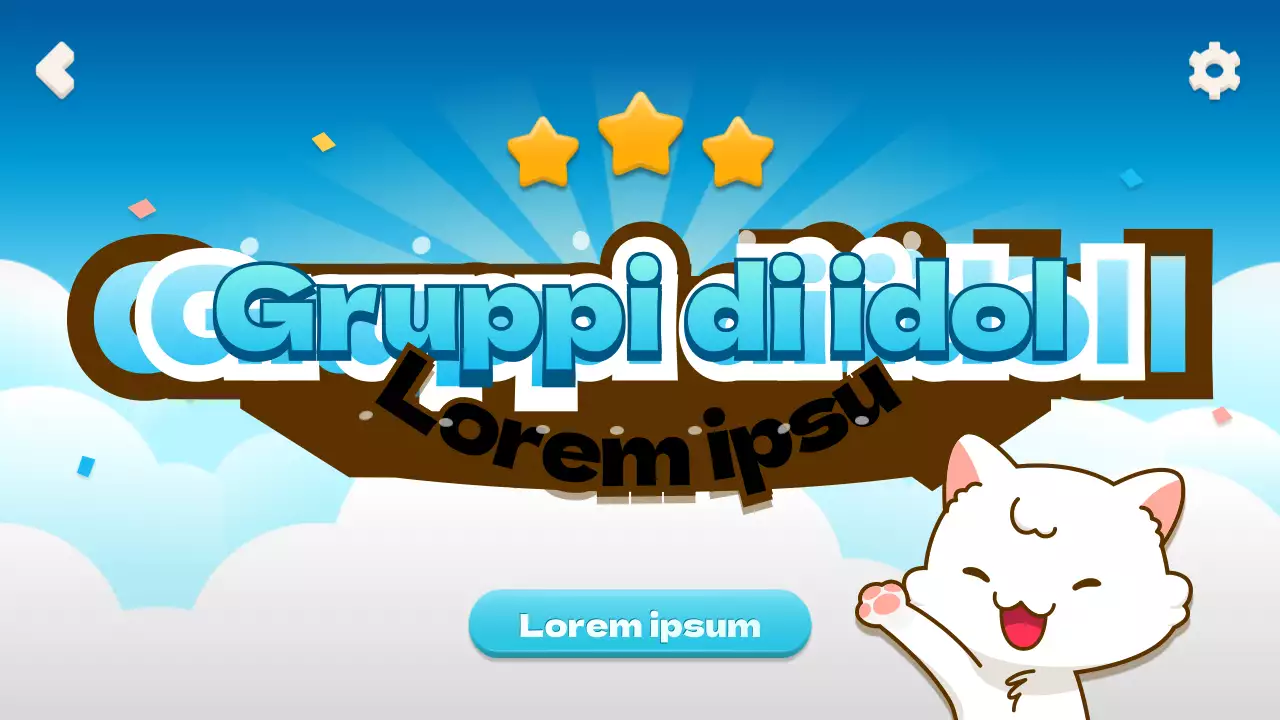 Simulazione della gestione degli idoli basata sulle scelte con un concetto di gioco mobile