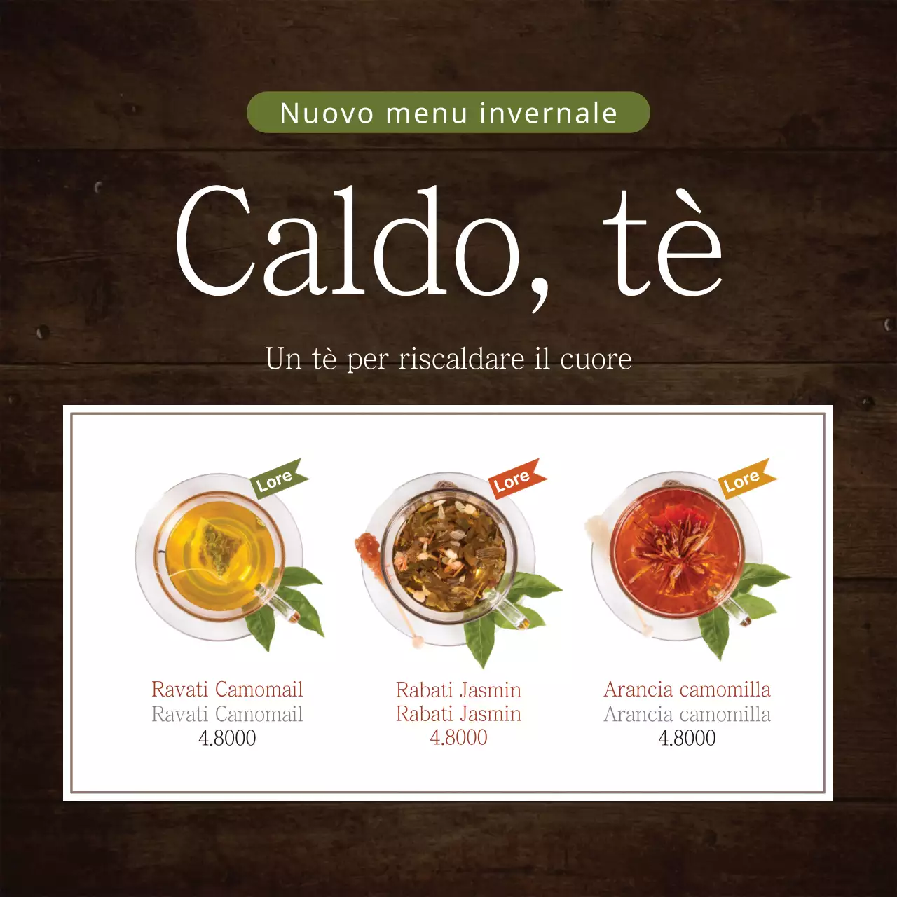 Bevande calde invernali