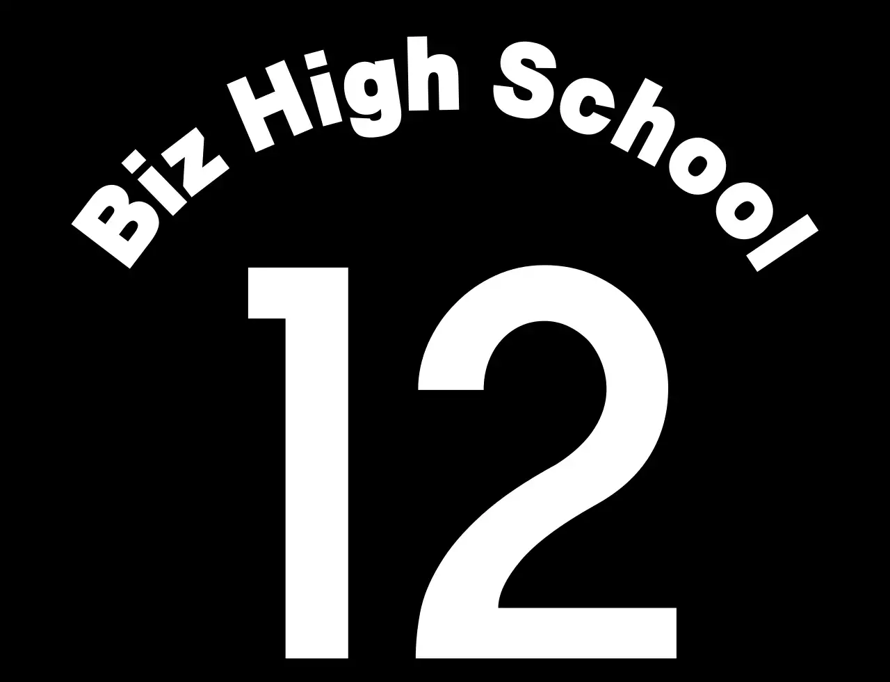 Simple, clean black and white high school athletic team identification vests