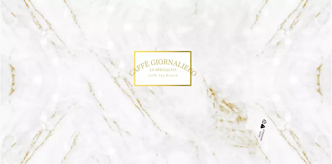 Per un concept cafe di alta gamma in oro e bianco