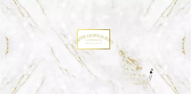 Per un concept cafe di alta gamma in oro e bianco