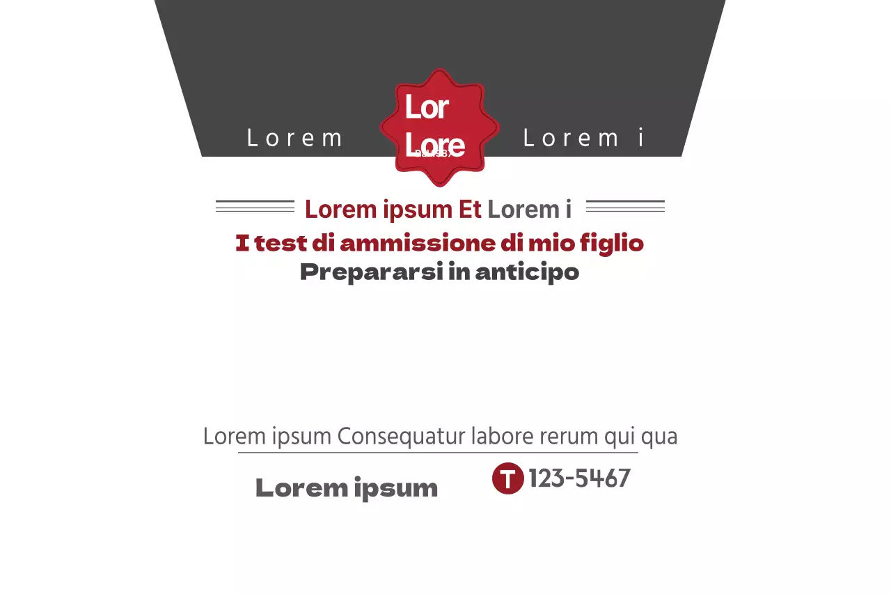 I test di ammissione di mio figlio