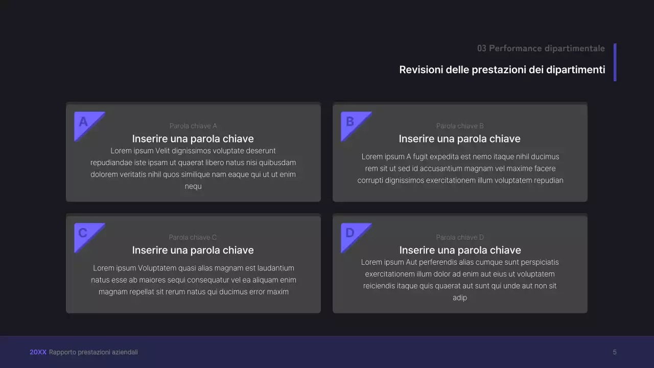 Kit di presentazione aziendale viola, concetto di interfaccia utente tridimensionale