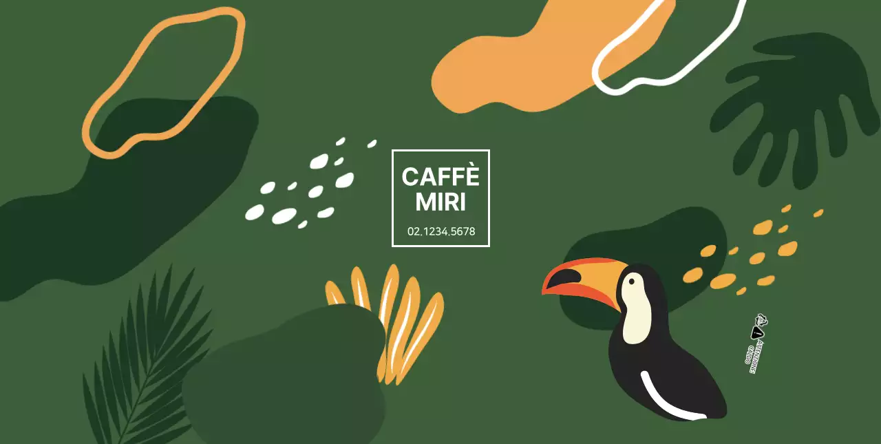 Illustrazione di un caffè brasiliano verde Portabicchieri per un caffè