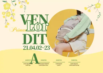 Giallo Verde Foto in evidenza Borse di primavera ordinate Promuovere un evento di vendita