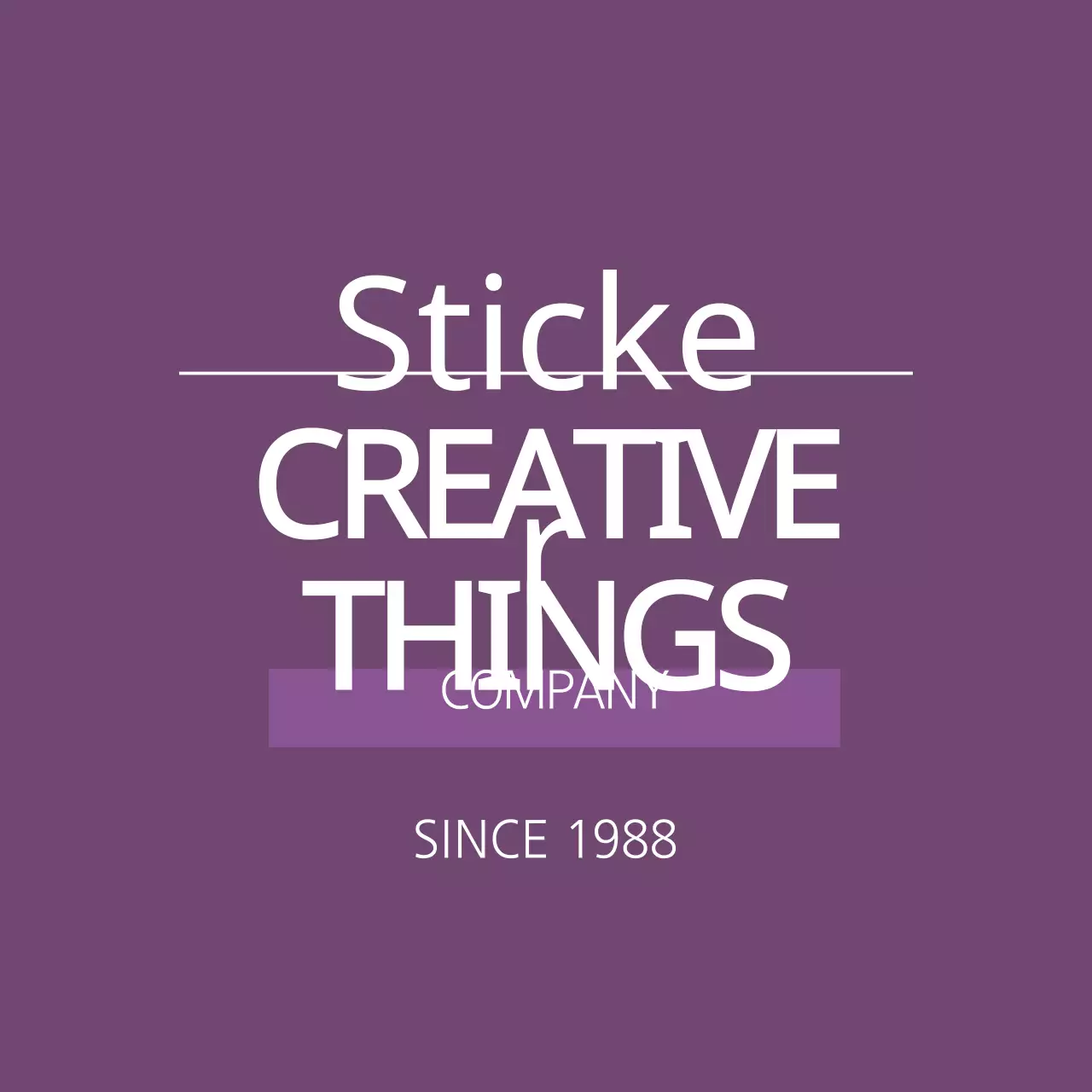 Purple Minimalist Company Logo Banner