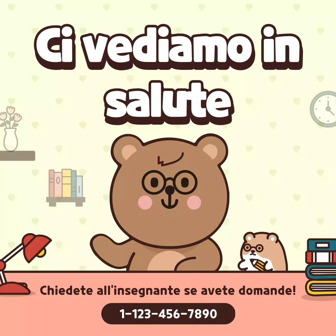 Introdurre la classe con un concetto di carattere rosa e giallo