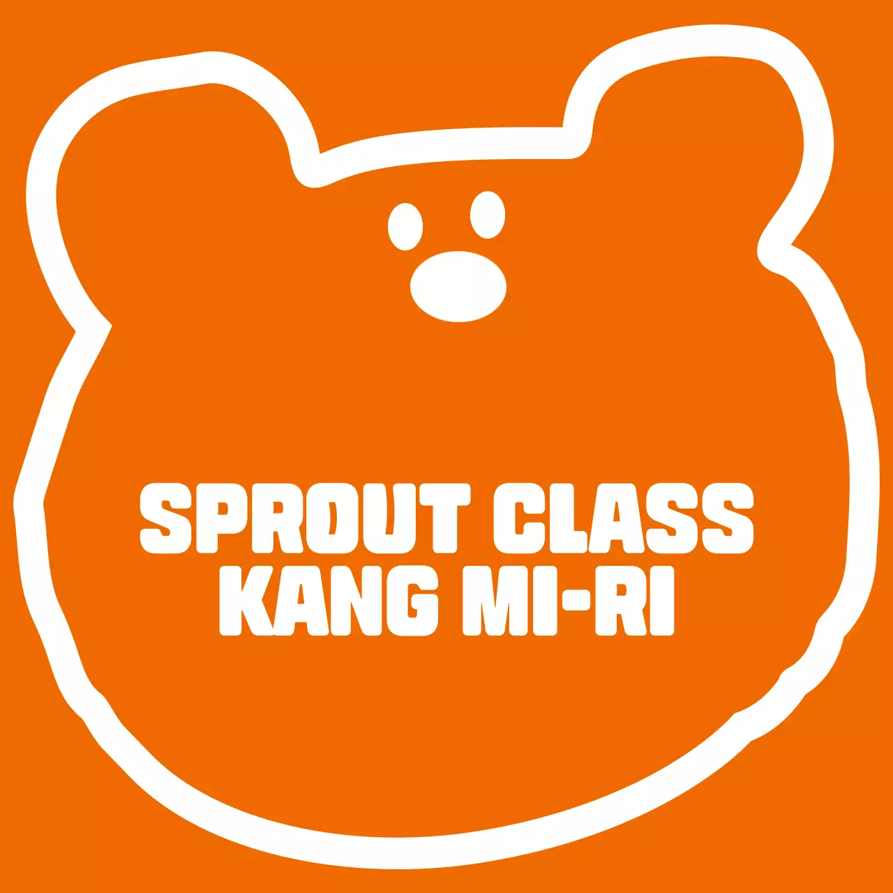 Kaos kelompok untuk piknik prasekolah dengan ilustrasi beruang ramah berwarna oranye dan putih