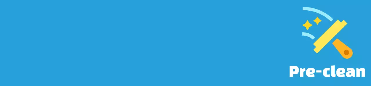 Cleaner's vest with a cute illustration in blue and yellow