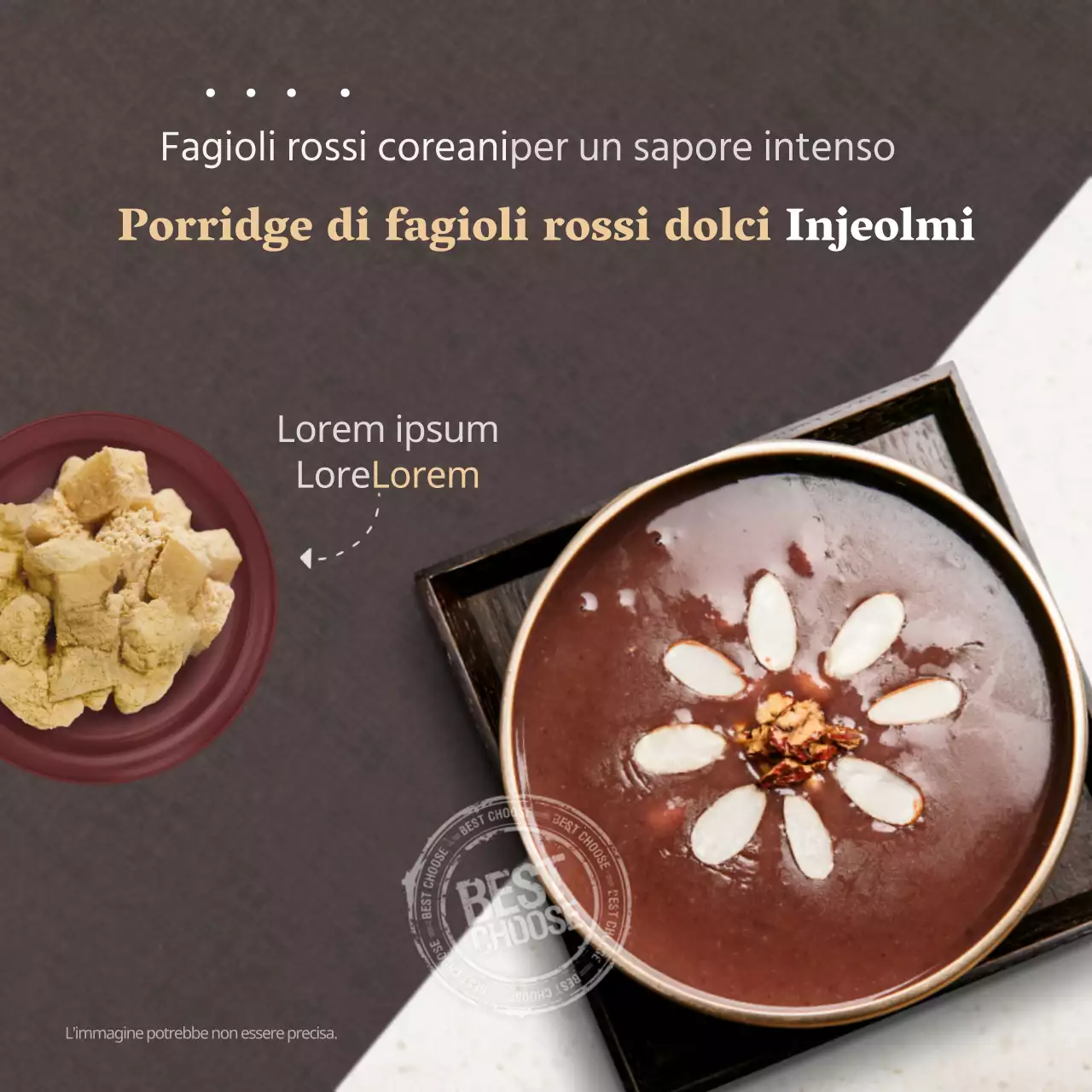 Porridge di fagioli rossi Injeolmidan