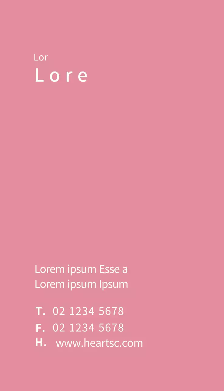 Cartão de visita de maternidade com ilustração cor-de-rosa