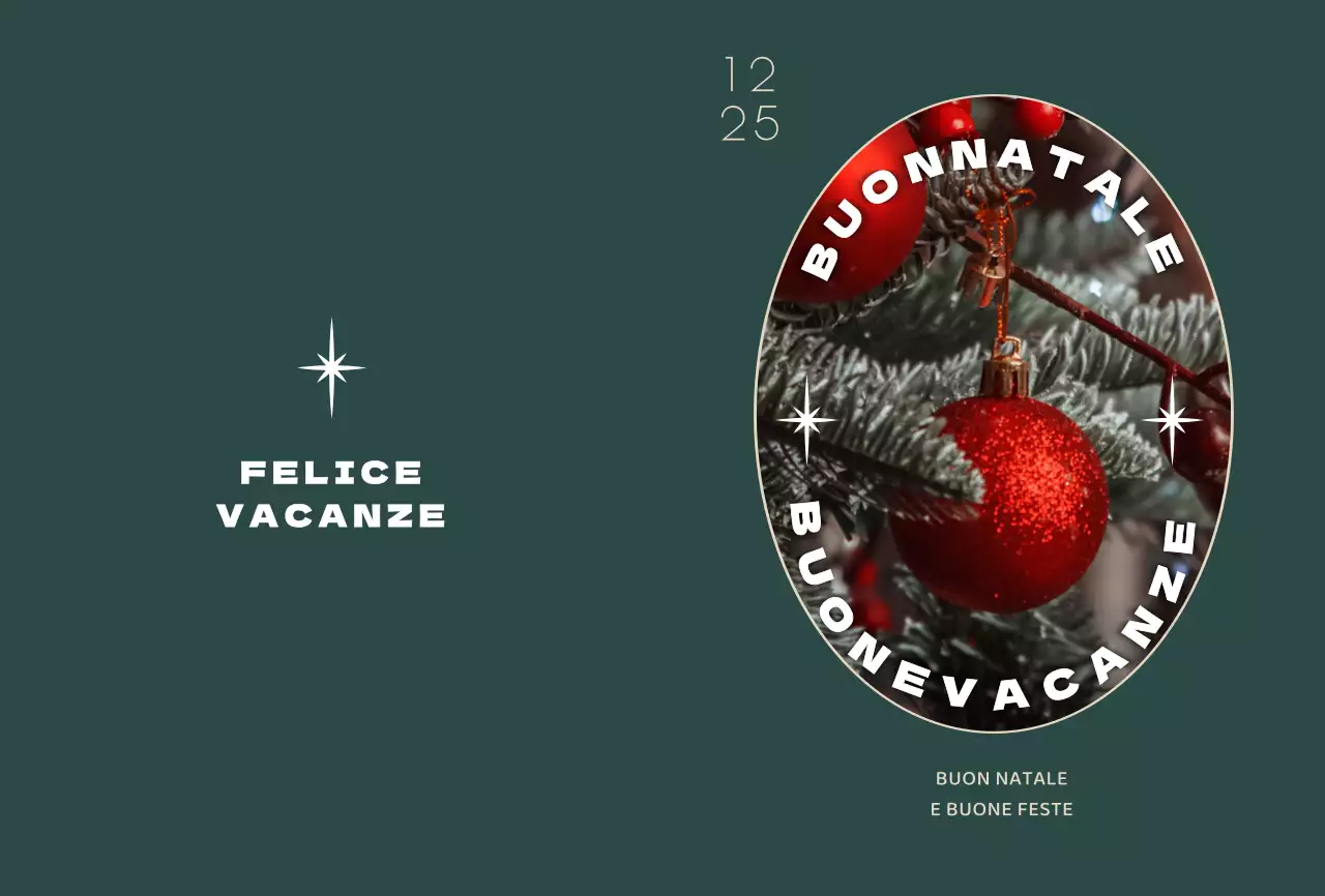 Foto di Natale turchese Cartolina di Natale