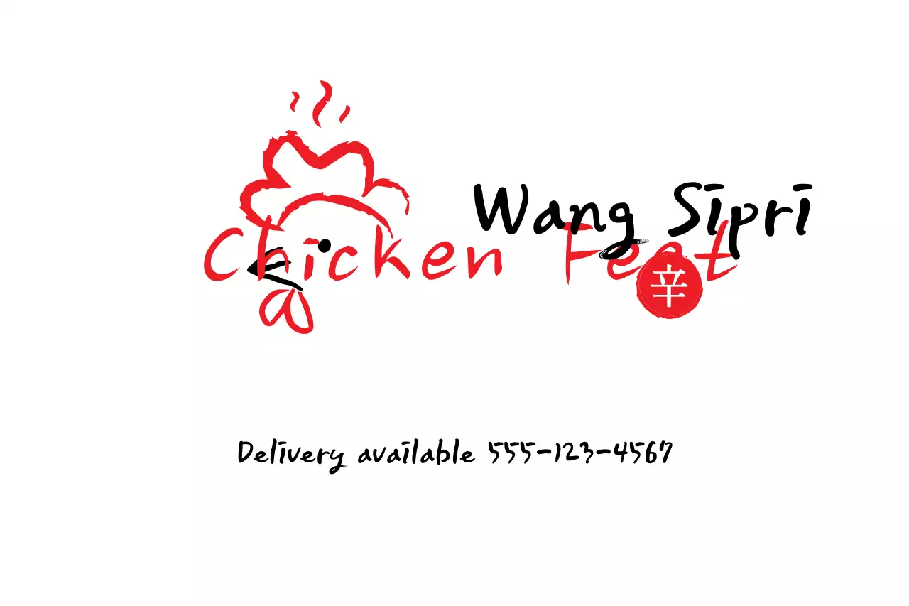 Banner de propaganda de restaurante simples vermelho