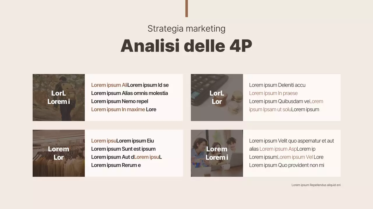 Marrone e semplice per la presentazione di casi di studio