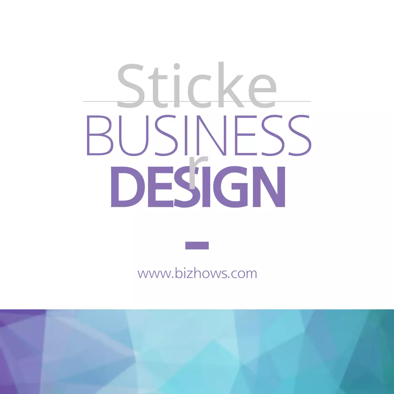 Biểu ngữ quảng cáo nhãn dán hiện đại màu tím